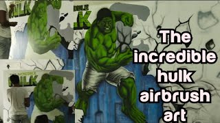 the incredible hulk airbrush painting||hulk airbrush art||painting designs