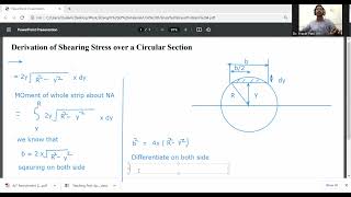 Derivation of maximum shear stress for circular section/Strength of Materials