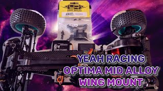 KYOSHO OPTIMA MID 87 WC Worlds Spec Yeah Racing Aluminium Wing Mount KYOP-018BK