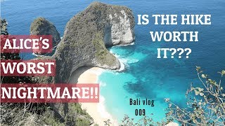 HIKING DOWN TO KELINGKING BEACH -NUSA PENIDA