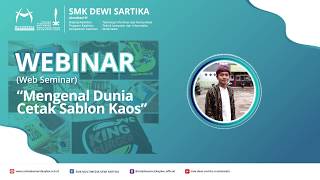 Jadwal WEBINAR ke 2 SMK Dewi Sartika