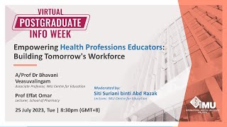 Empowering Health Professions Educators: Building Tomorrow's Workforce