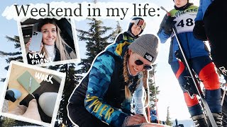 A Weekend in my life as a Ski Coach: Race days, neighbor drama, & new projects!