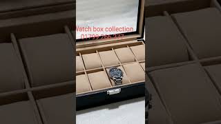 12 slot leather made watch box