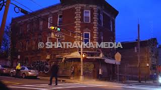 Driving Empty Newark NJ Night April 2020 COVID Lockdown Stock Footage