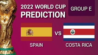 ⚽️WORLD CUP 2022(Group E) Spain vs Costa Rica PREDICTION, marble run race Qatar Group Stage