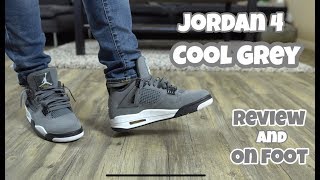 2019 Nike Air Jordan Cool Grey 4 On Foot!