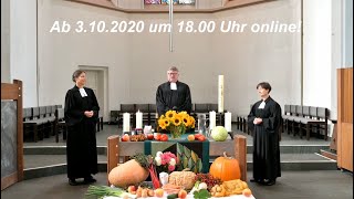 Der Online-Gottesdienst zum Erntedankfest, 4. Oktober 2020