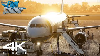 Flight Simulator 2023 | Airbus A320-200 | INSANE Graphics GOAROUND AT Corfu Airport | 4K | MSFS