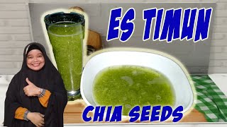 Es Timun Chia Seeds (Mudah Membuatnya dan Penuh Dengan Vitamin)