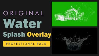 water drizzle splash overlay  green screen effects