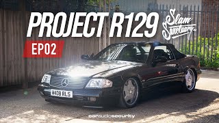 Project R129 Gets Slammed! Episode 2 | Car Audio & Security