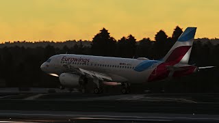 MSFS | Smooth landing in London Gatwick | Eurowings A319-100