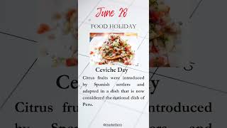 Ceviche Day 🍽️ June 28  #foodholiday