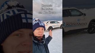 Korando E-Motion am Nordkapp #SsangYong #elektroauto #nordkapp #tesla #electricdave #korando #Winter