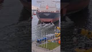 Epic, Shipping Movements In Close Quarters With Tugs Assisting.#shorts #shipspotter #video #viral