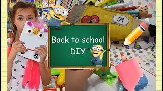 BACK TO SCHOOL DIY//МАРКЕРЫ-МОРОЖЕНКИ,ПЕНАЛ-КАРАНДАШ И ДНЕВНИК-ЕДИНОРОГ