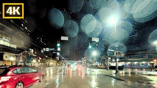 Driving In Relaxing Autumn Rain In Baltimore Downtown 2024 | Inner Harbor | ASMR