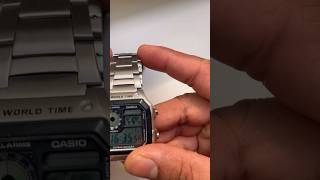 How to adjust the casio watch band size without any specific tool 📌 #casio #shortvideo #berlin