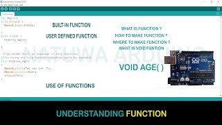 Simple Arduino Function  | Working On Arduino Function