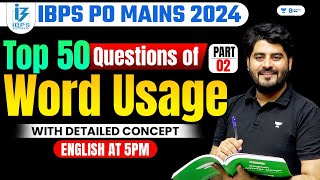 Top 50 Word Usage Questions For SBI PO/Clerk 2024 | SBI PO/Clerk English | Part 2 | Vishal Sir