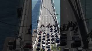 Bikers Block A Highway