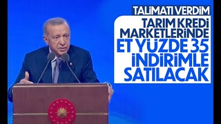 Cumhurbaşkanı Erdoğan'dan gıda fiyatlarında indirim müjdesi