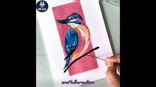 Bird Painting 🐦 Art And Craft | DIY |  Lifehacks #one4allcreation #Shorts