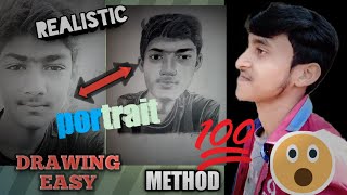 HOW TO DRAW REALISTIC PORTRAIT ||Realistic Portrait Drawing Tutorial/@Artist Soumen Das