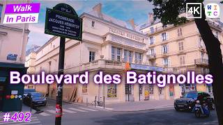 Boulevard des Batignolles, Paris, France | paris walking tour | Paris walk | Paris street tour