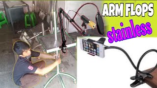 Tiang ARM Jepit Stainless