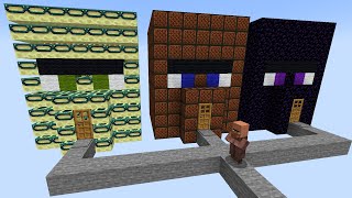 which portal house will villager choose?