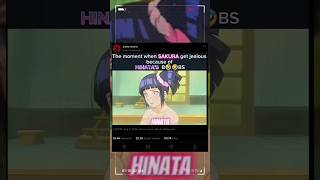 Sakura gets jealous of Hinata #anime #naruto #narutoshippuden #animeedits