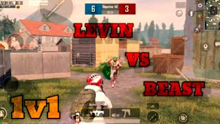 LEVIN VS BEAST ll 1V1 TDM Match ll MICRO CLAN BGMI ll tough fight 👿 ll #levingaming #tdm1v1