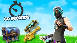 *60 SECONDS* to Loot up CHALLENGE (Fortnite)