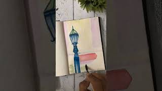 New Year Painting with Watercolour | Tutorial #shorts #youtubeshorts