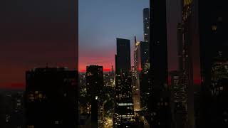 Red sky in morning, sailors take warning- calm before New York City snow storm ❄️🌨️ #newyorkcity