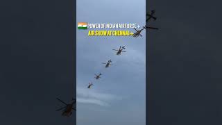 🇮🇳Power of Indian Airforce ✈️#india #indianairforce #chennai #marina #marinabeach #airshow #shorts