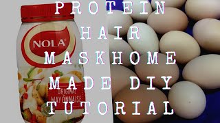 PROTEIN HAIR MASK TUTORIAL! DISCLAIMER VIDEO RECORDED IN 9:16 RATIO😭