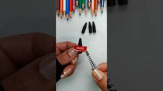 How to make a miniature coca cola bottle #art #craft #diy #tutorial #drawing #trending #artwork