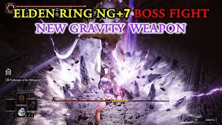 Elden Ring NG+7 Boss Fight 02 ( New Gravity Weapon & Skills )