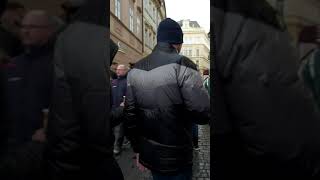 Meeting People in Prague, Czech Republic Downtown Area