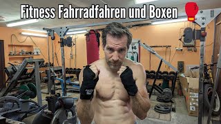 Fitness Fahrradfahren und Boxen an einem Tag!