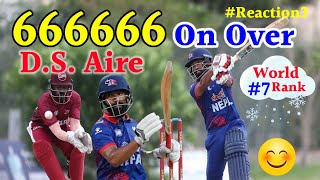 Dipendra Singh Aire 36 Run In One Over || 666666 in 6 Ball || Nepal Vs Qatar || DS Aire Ranking