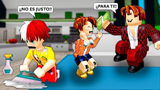 PELÍCULA ROBLOX :Bart tiene una vida infeliz con una familia rica | Roblox Animation Español