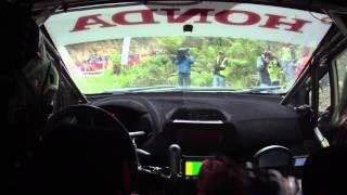 SS2 Onboard - Eli Evans / Glen Weston Flat Tyre - Honda Jazz G2 - 2012 Rally Victoria