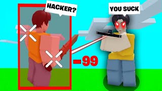 PRO vs HACKER in Roblox Bedwars..