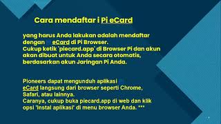 Yuk buat Pi ECARD & Kartu ini Siap Digunakan 🎯