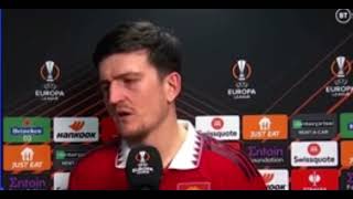 ￼ Manchester United 1 - Real Betis 0 | Harry ￼Maguire post match interview ￼