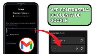 Cómo ver la contraseña de su cuenta de Google en dispositivos móviles 2025 |  Cómo  de Gmail..